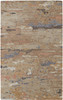 2' x 3' Tan and Blue Wool Abstract Tufted Handmade Stain Resistant Area Rug