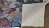 2' x 3' Blue Gray and Pink Wool Floral Tufted Handmade Area Rug