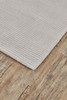 2' x 3' Gray and Silver Hand Woven Distressed Area Rug