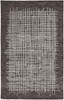 2' x 3' Brown and Ivory Wool Plaid Tufted Handmade Stain Resistant Area Rug