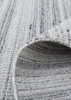 2' x 3' Silver Wool Hand Woven Stain Resistant Area Rug