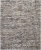 2' x 3' Gray Blue and Silver Wool Abstract Hand Knotted Area Rug
