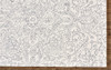 2' x 3' Ivory & Gray Wool Floral Tufted Handmade Stain Resistant Area Rug