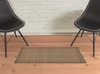 2' x 3' Brown Hand Woven Area Rug