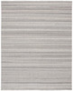 2' x 3' Gray and Taupe Wool Hand Woven Stain Resistant Area Rug