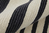 2' x 3' Ivory and Black Wool Abstract Tufted Handmade Area Rug