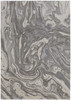 2' x 3' Gray Ivory & Silver Abstract Stain Resistant Area Rug