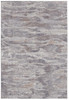 2' x 3' Taupe Tan and Orange Abstract Power Loom Distressed Stain Resistant Area Rug