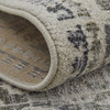 2' x 3' Ivory Taupe and Gray Abstract Stain Resistant Area Rug