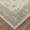2' x 3' Tan Ivory and Gray Power Loom Area Rug