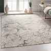 2' x 3' Ivory Abstract Area Rug