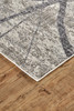 2' x 3' Taupe Gray and Ivory Abstract Stain Resistant Area Rug