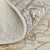 2' x 3' Silver Tan and Gray Floral Power Loom Area Rug