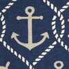 2' x 3' UV Treated Polypropylene Navy Accent Rug