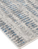 2' x 3' Blue Gray and Ivory Abstract Stain Resistant Area Rug