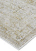 2' x 3' Ivory and Gold Floral Stain Resistant Area Rug