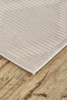 2' x 3' Ivory and Tan Geometric Stain Resistant Area Rug