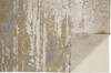 2' x 3' Ivory Gold and Gray Abstract Stain Resistant Area Rug