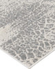 2' x 3' Gray Blue and Ivory Abstract Stain Resistant Area Rug