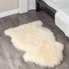 2' x 3' White Animal Print Area Rug