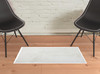 2' x 3' White Shag Area Rug