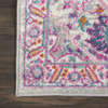 2' x 3' Pink and Gray Power Loom Polypropylene Area Rug