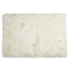 24" x 36" Off White Faux Rectangular Area Rug