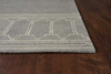 2' x 4' Wool Grey Area Rug