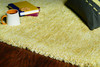 2' x 4' Polyester Yellow Heather Area Rug