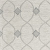 2' x 4' Ivory Hand Tufted Ogee Indoor Accent Rug