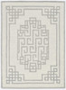 2' x 4' Ivory Grey Wool Area Rug