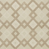 2' x 4' Ivory Diamond Wool Area Rug