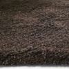 2' x 4' Espresso Brown Indoor Shag Rug