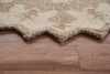 2' x 4' Tan Retro Modern Medallion Hearth Rug