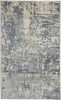 2' x 4' Grey and Beige Abstract Power Loom Non Skid Area Rug