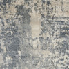 2' x 4' Grey and Beige Abstract Power Loom Non Skid Area Rug