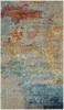 2' x 4' Sealife Abstract Power Loom Non Skid Area Rug