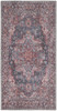 2' x 4' Red Oriental Power Loom Distressed Washable Area Rug