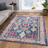 2' x 5' Navy Blue Oriental Dhurrie Area Rug
