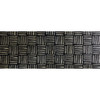 2' x 6' Black and Off White Abstract Machine Tufted Runner Rug with UV Protection