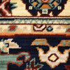 2' x 6' Red Blue Orange and Beige Oriental Power Loom Runner Rug with Fringe