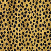 2' x 6' Bronze Leopard Print Washable Runner Rug with UV Protection