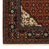 2' x 6' Red Blue Ivory and Orange Oriental Power Loom Runner Rug with Fringe