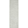 2' x 6' Ivory and Gray Floral Stain Resistant Area Rug