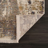 2' x 6' Gray Abstract Distressed Runner Rug