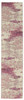 2' x 6' Ivory and Pink Abstract Power Loom Non Skid Runner Rug