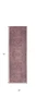 2' x 6' Brick Oriental Power Loom Distressed Washable Runner Rug