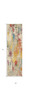 2' x 6' Ivory Abstract Power Loom Non Skid Area Rug