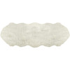 2' x 6' Off White Animal Print Area Rug