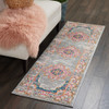 2' x 6' Gray Power Loom Runner Rug